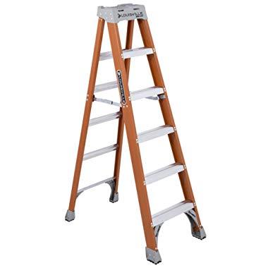 Louisville Ladder 6-Foot Fiberglass Ladder, 300-Pound Capacity, Type 1A, FS1506
