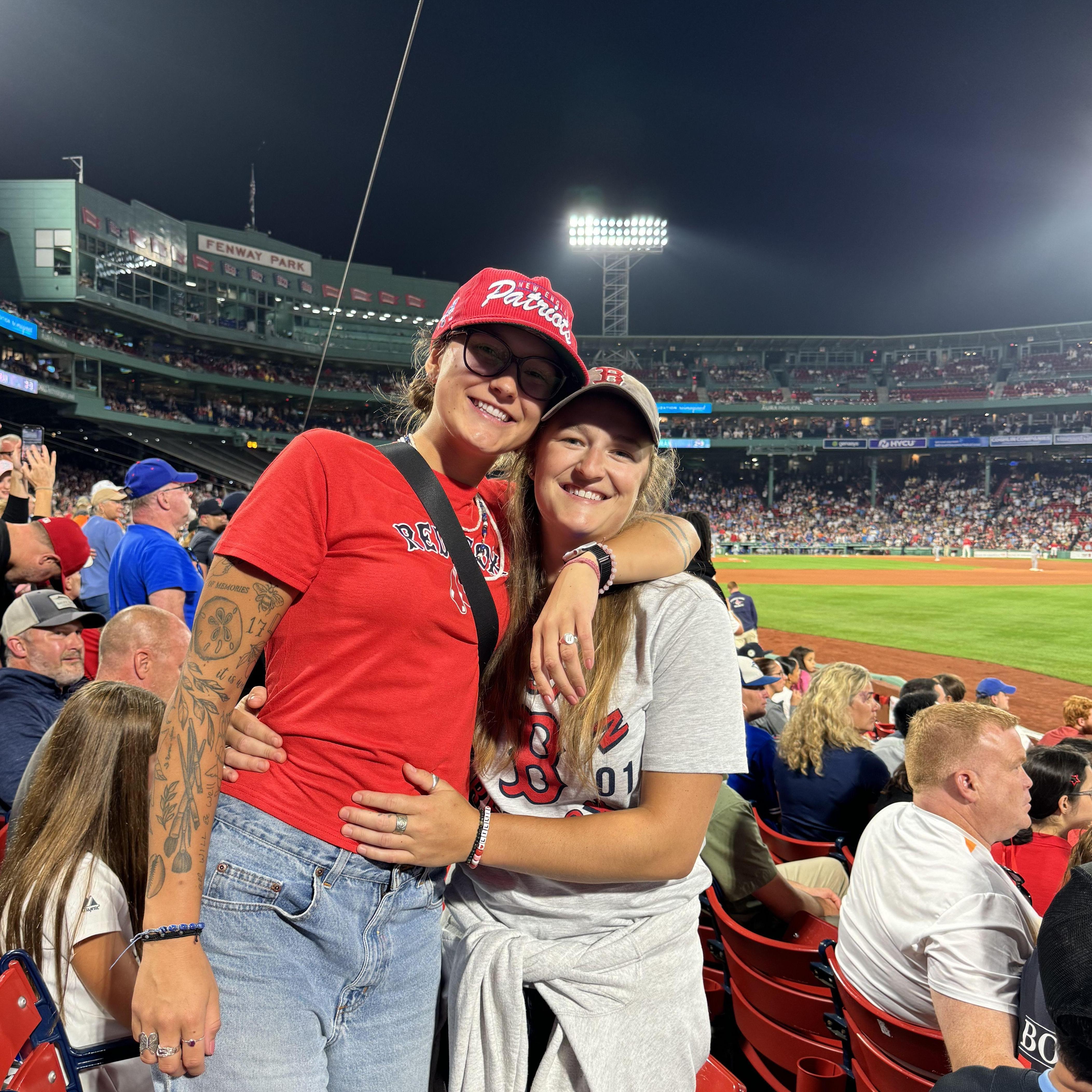 Our first Redsox game together, August 2024.