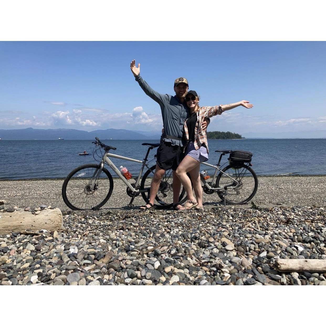 Biking around the San Juan Islands, WA