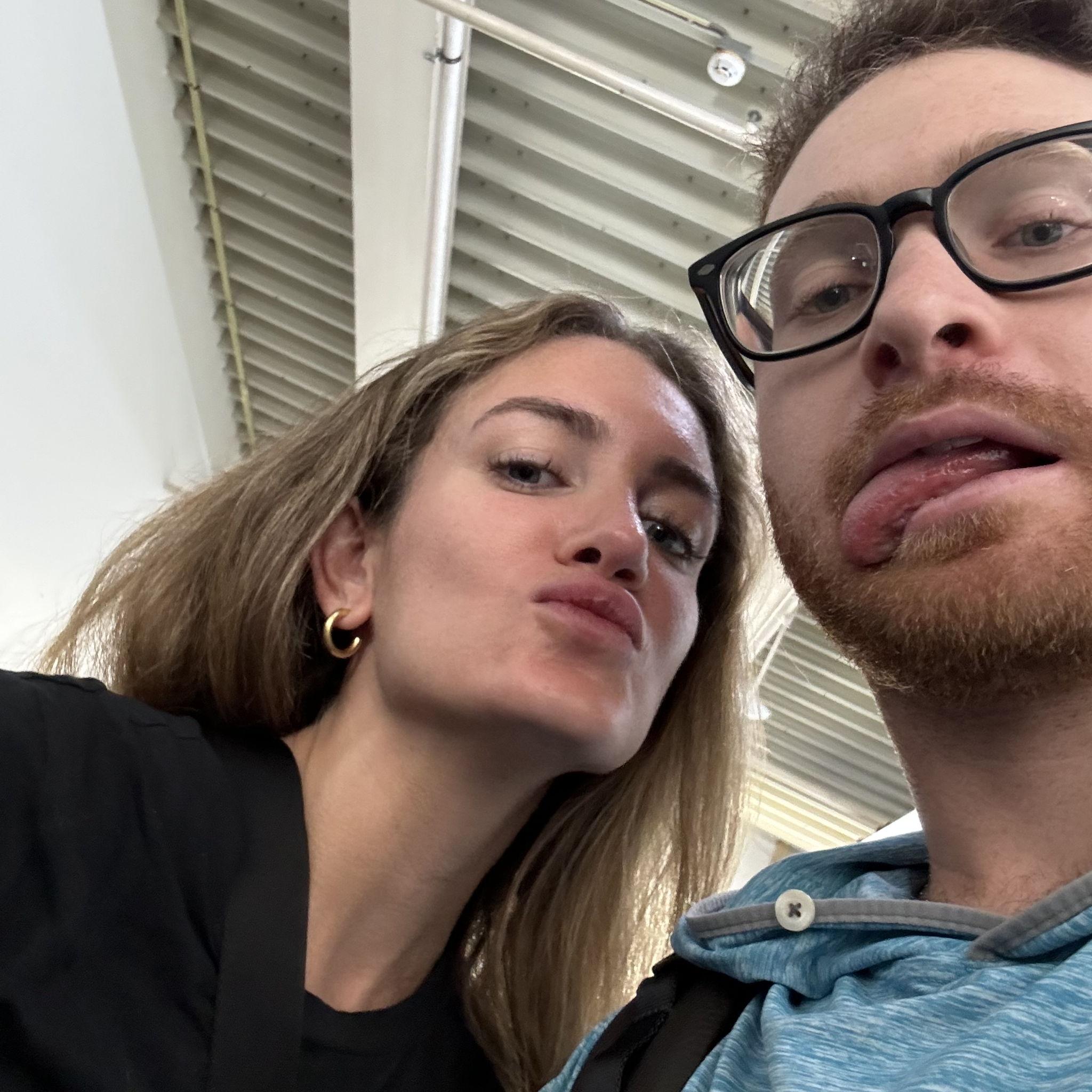 About to board our first flight together