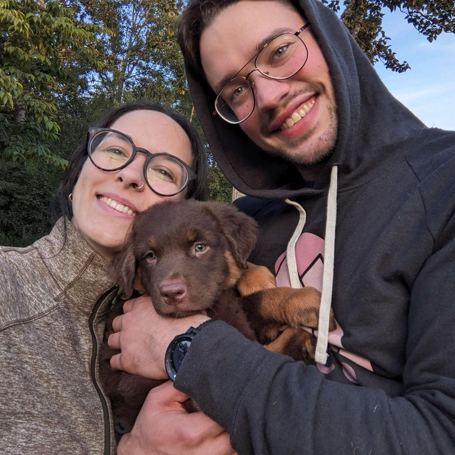 The day we brought our first puppy home