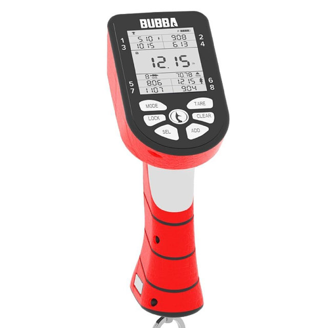 BUBBA Smart Fish Scale with 60lb Weight Limit, Rechargeable Battery, Waterproof for Fishing, Tournament Fishing, Outdoors