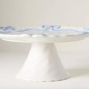 Benedita Bow Ceramic Stoneware Cake Stand