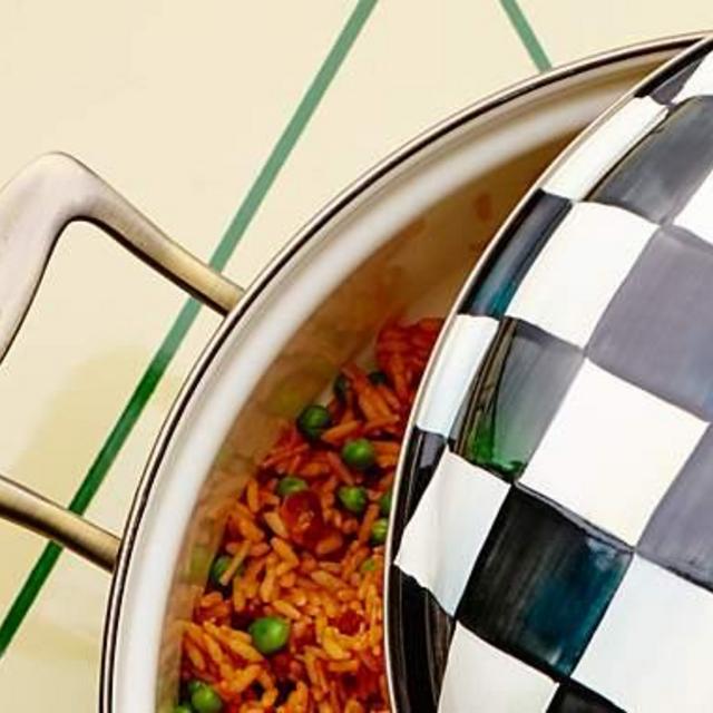 Courtly Check Enamel 5 Qt. Casserole