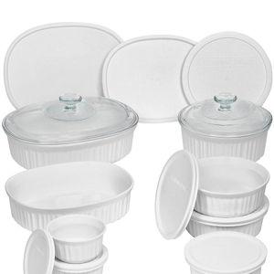 CorningWare French White 18-Piece Bakeware Set | Dillard's