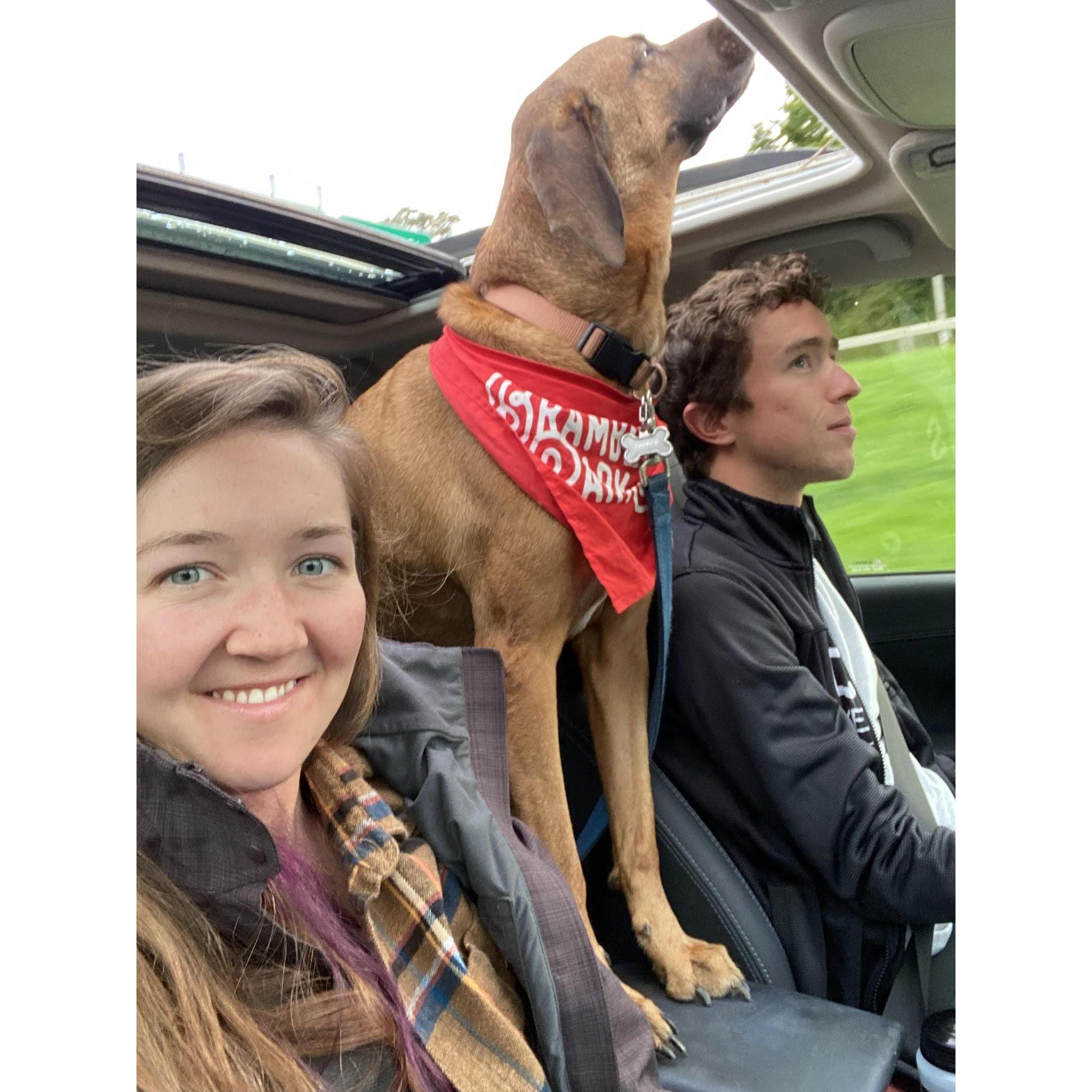 Cooper loves to be in the middle of all the action!