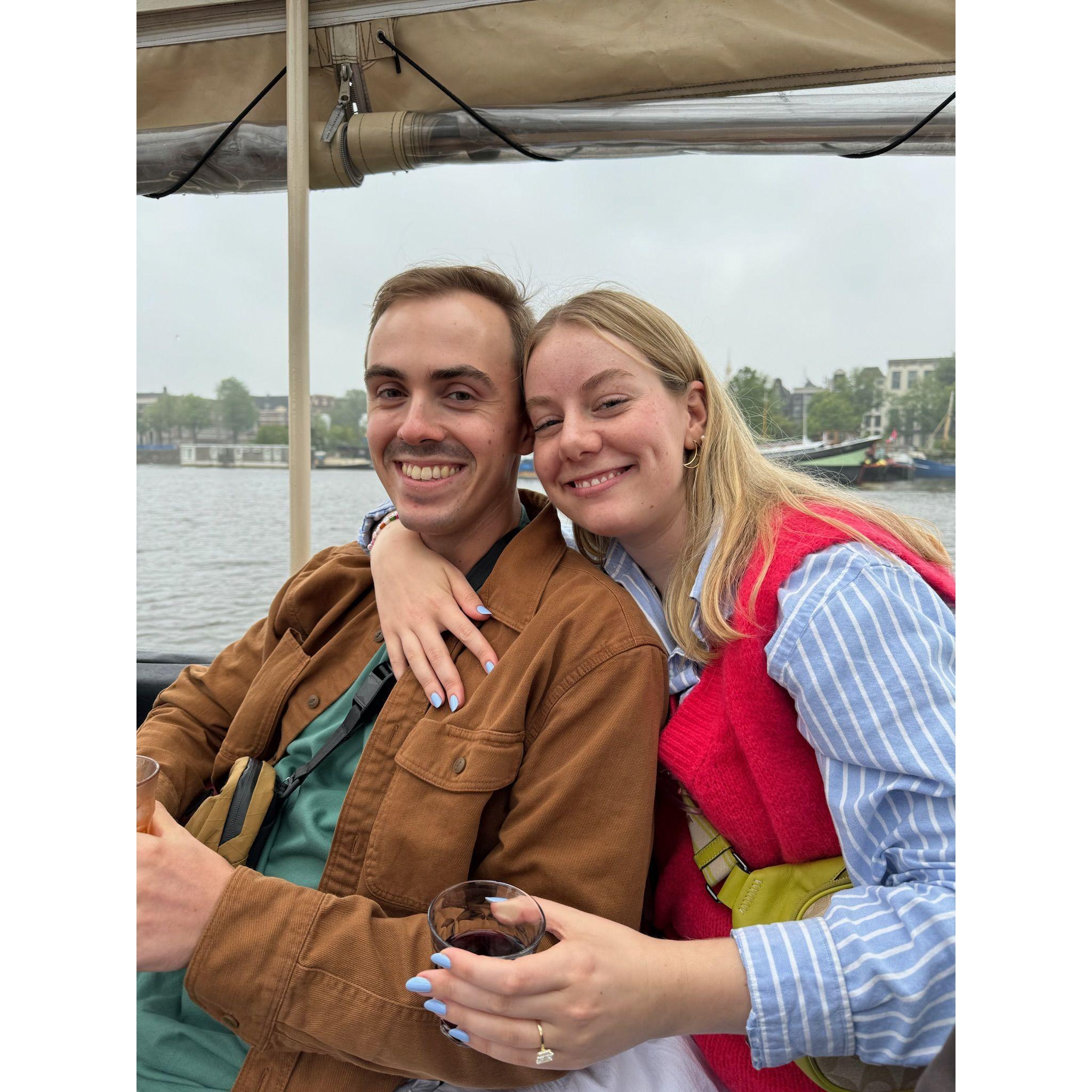 Amsterdam canal boat tour