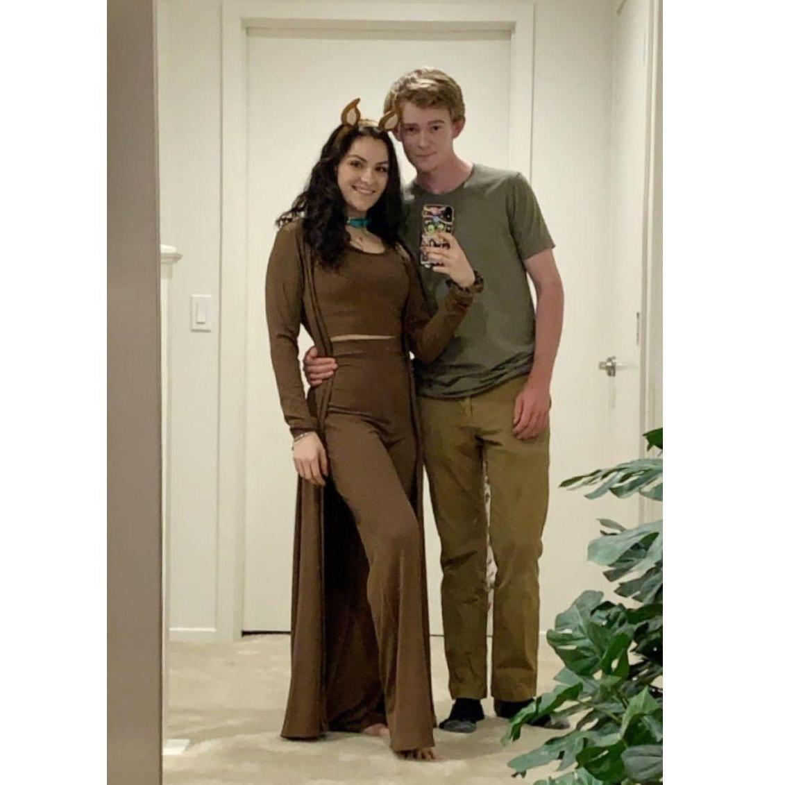 We dress up as Scooby and Shaggy for Halloween 2020