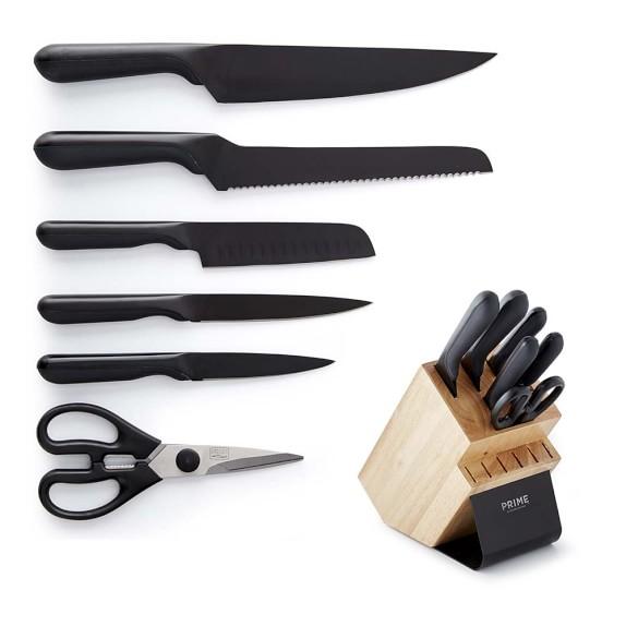 Chicago Cutlery PRIME 7-Piece Block Set, Black Oxide