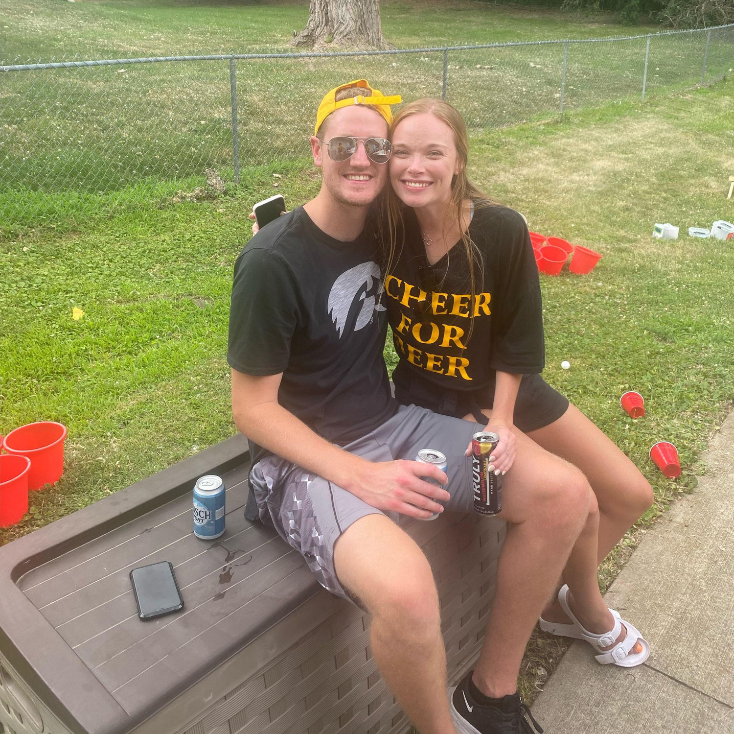 7/16/2022 - Haley and Hunter teamed up to participate in the annual Beer Olympics for the first time with Haley's coworkers