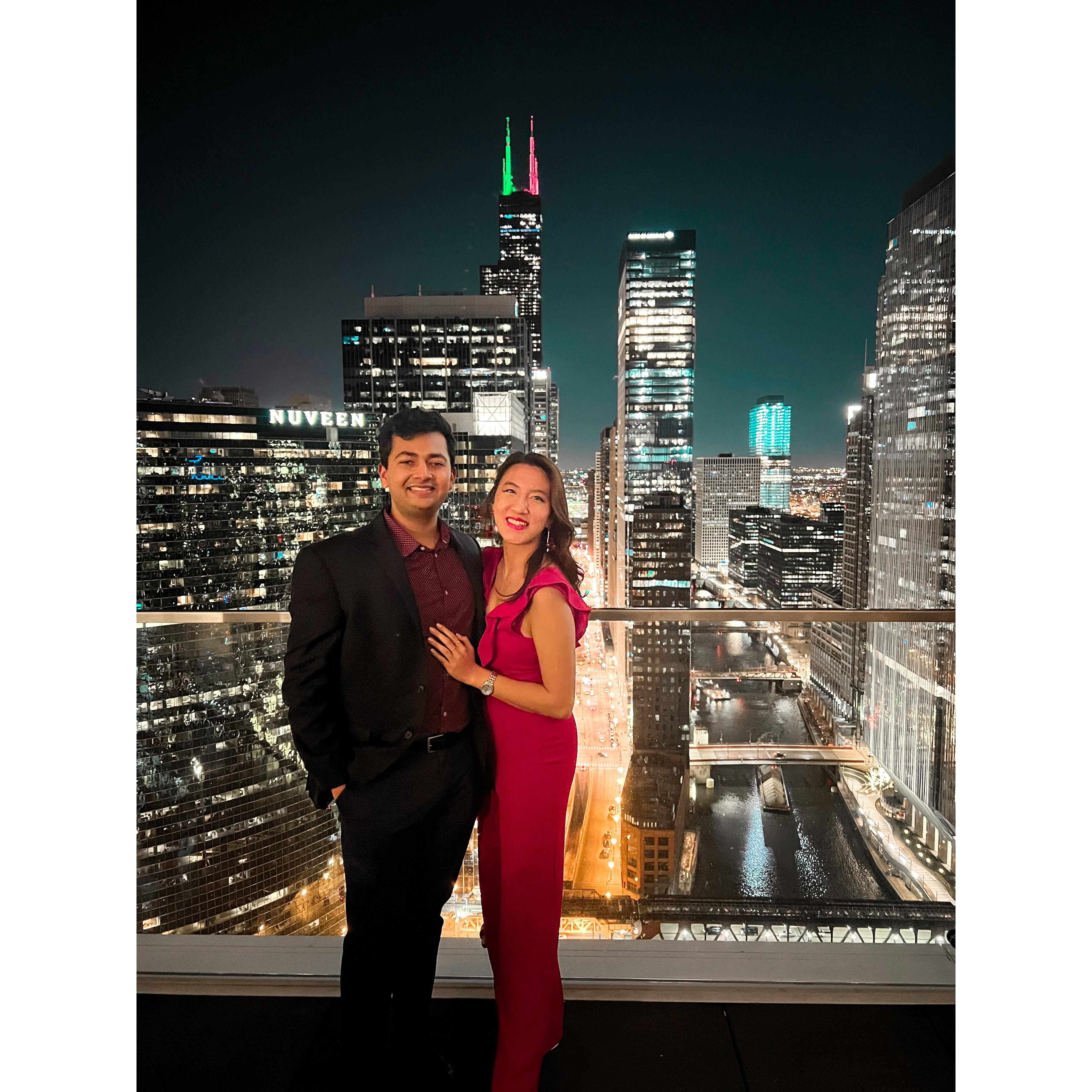 Our first Christmas in Chicago, our fave city in the US!