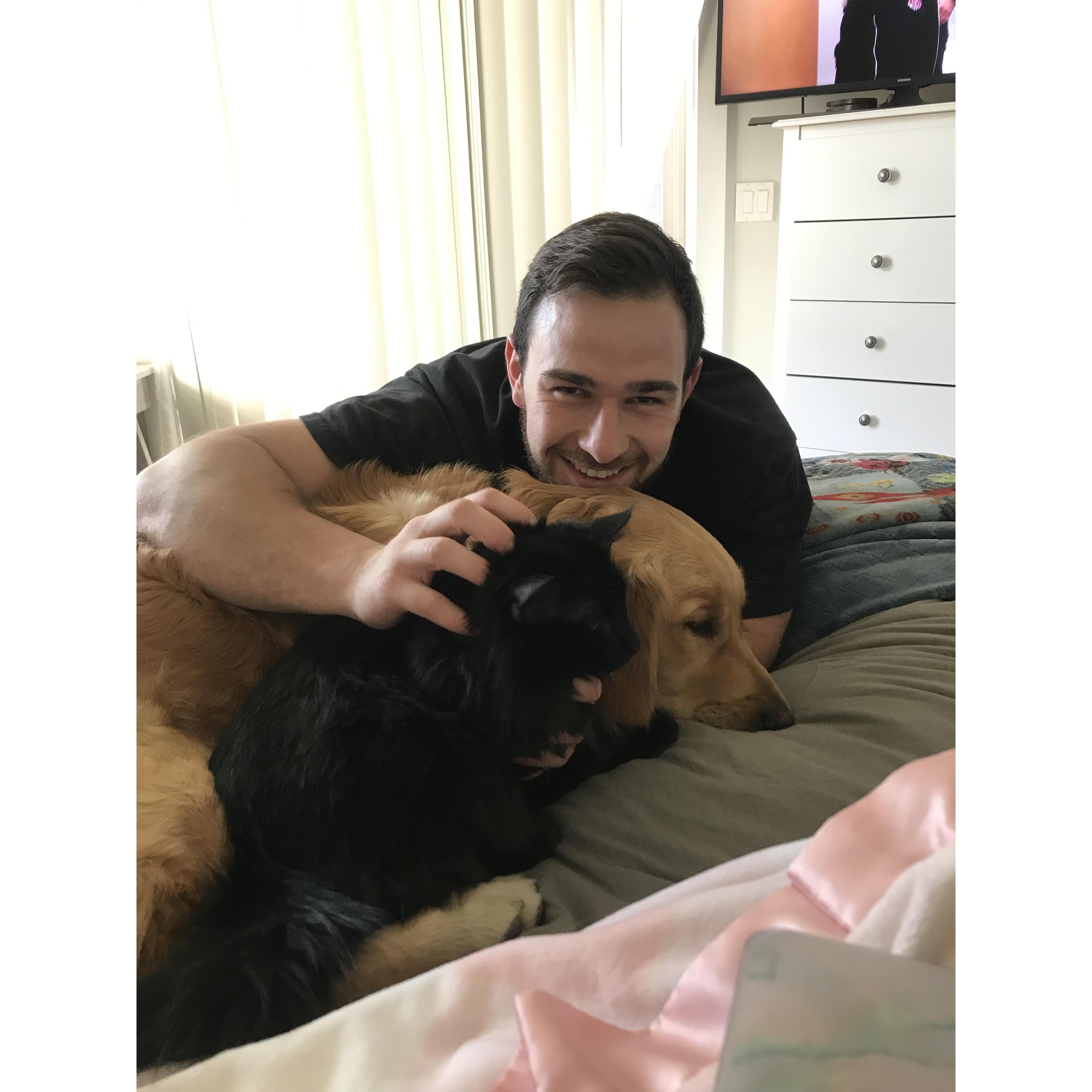 Pet dad of the year, am I right??