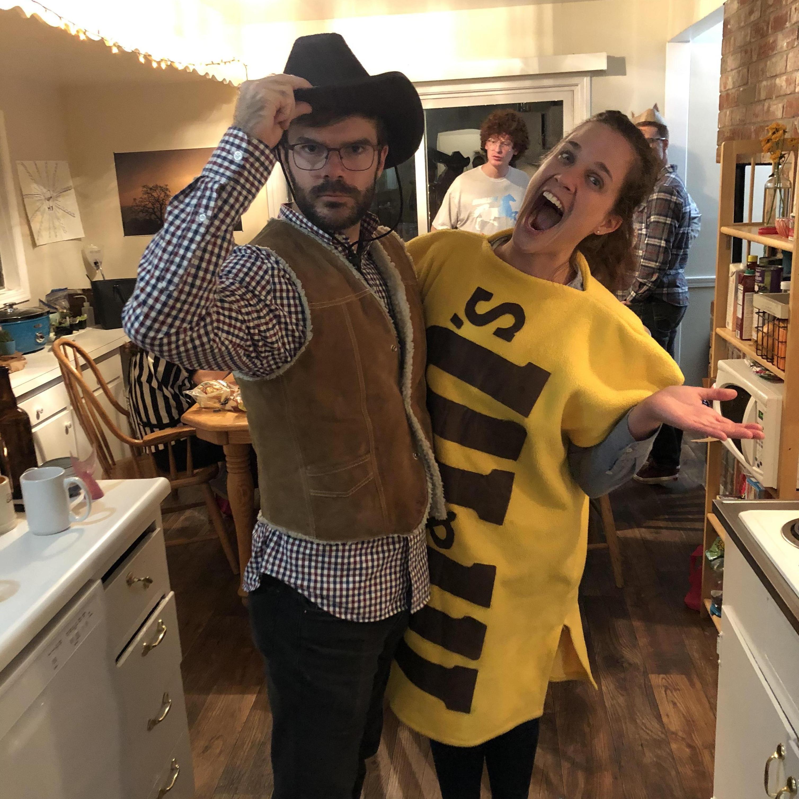 I would like to think of a witty way to tie our costumes together, thematically. Halloween 2019 was so fun!