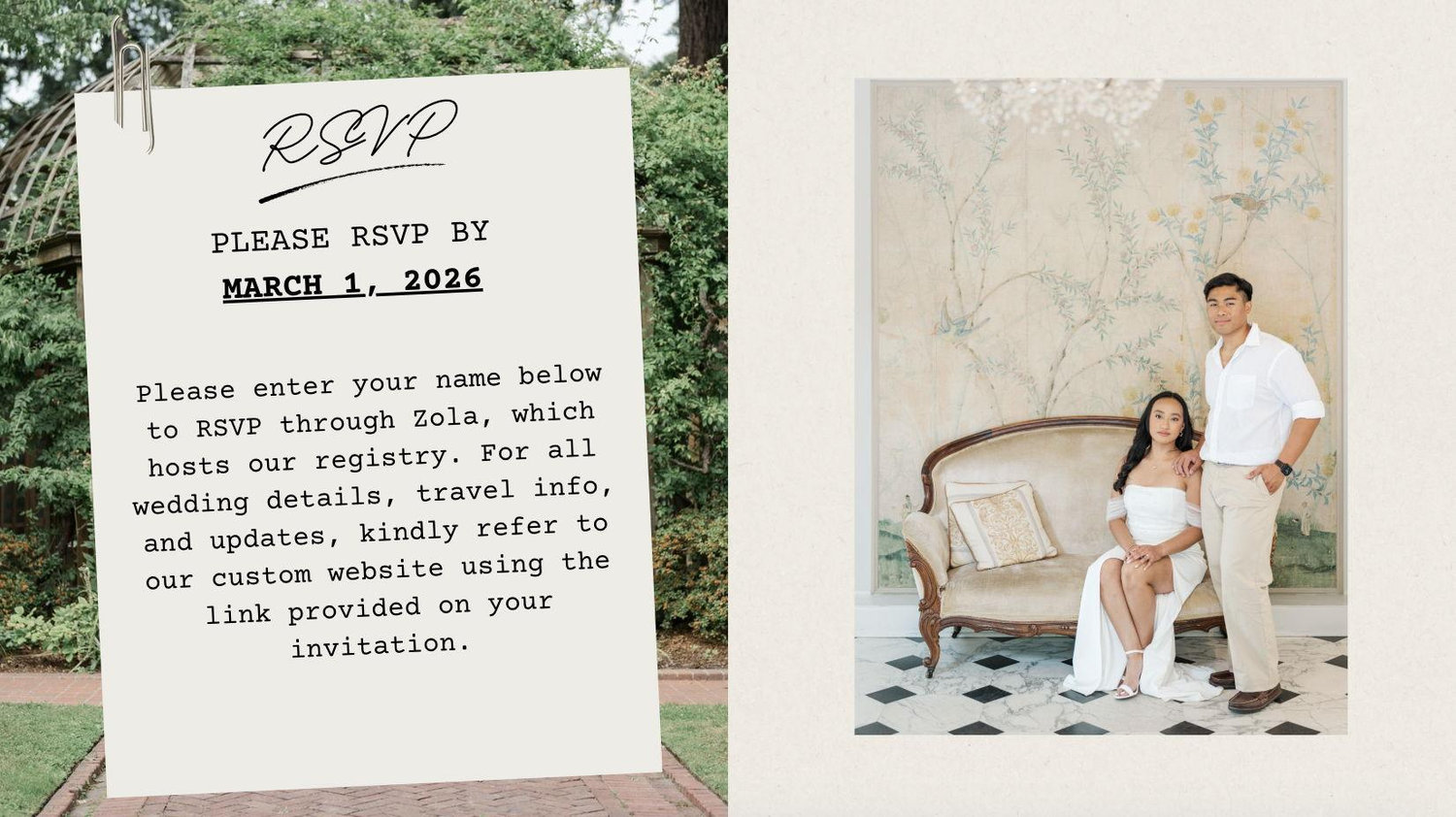 The Wedding Website of Lauren Cassiedy Bartolome and Jairus Reola