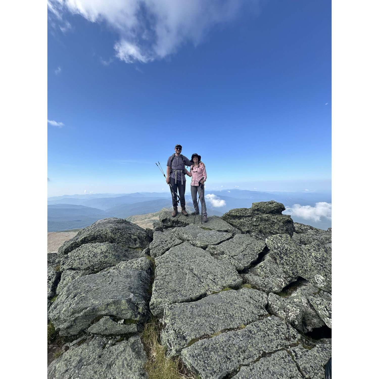 Top of Mt. Washington (please ignore the sweat!)