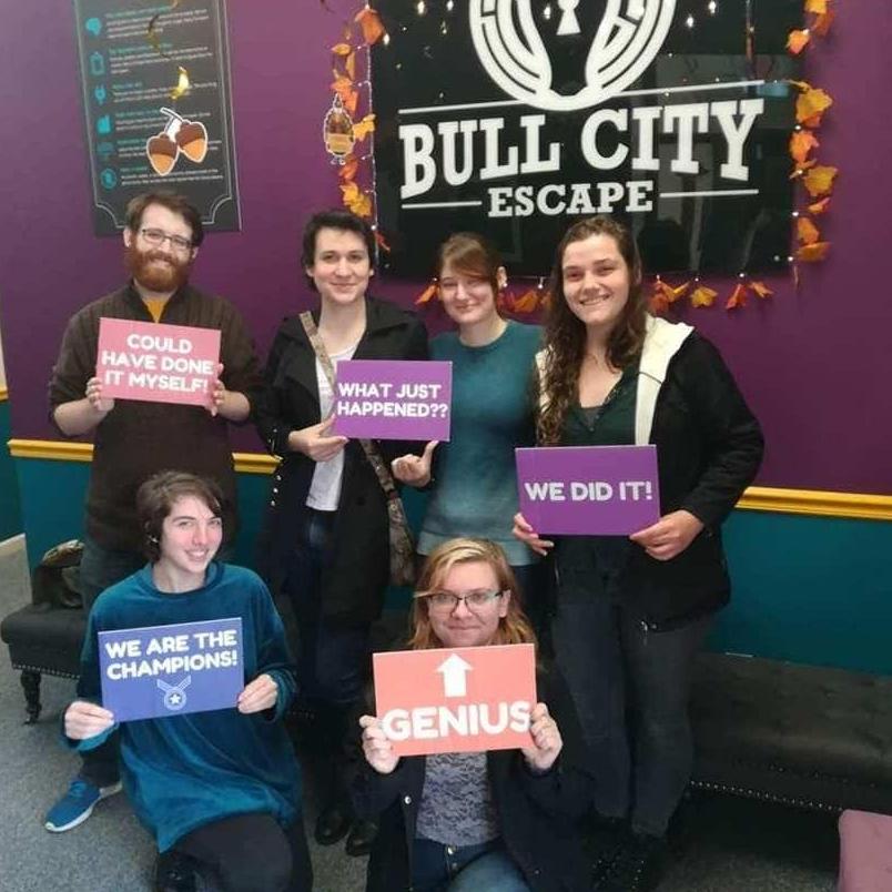 Teamwork! Dad gifted us puzzles, and together we escaped in record time!