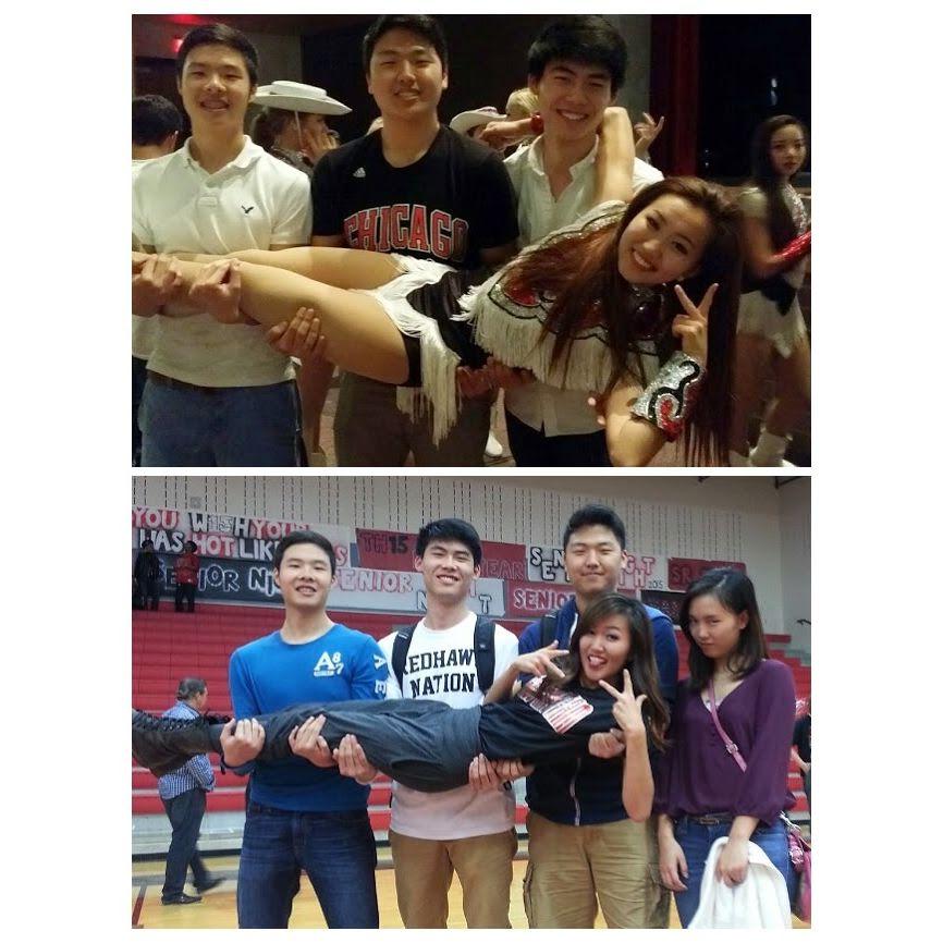 2015
at Grace's Drill Team performances with
Titus (groomsman), James Tun (best man)