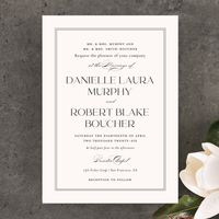 Hilltone Classic | Off-White | Zola Wedding Invitations