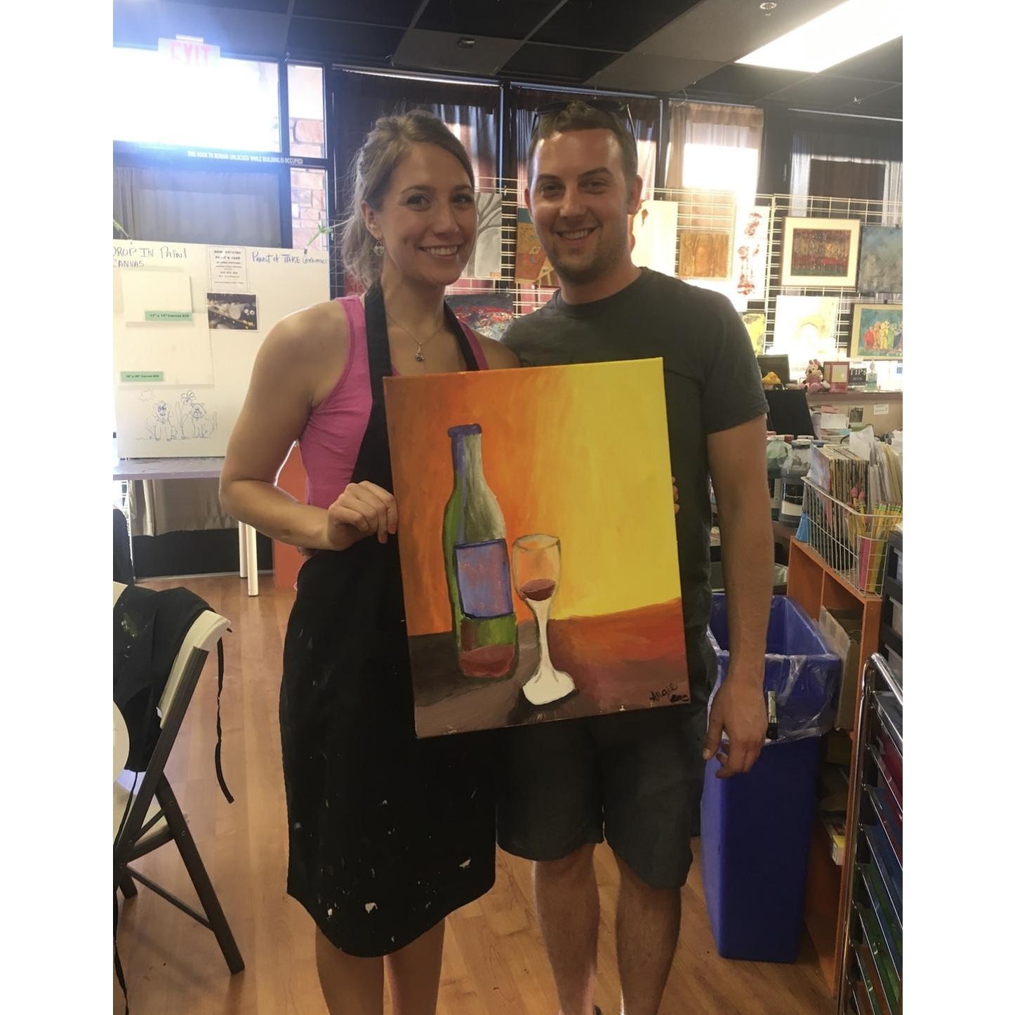 Painting done at Angie's mom's 50th birthday!