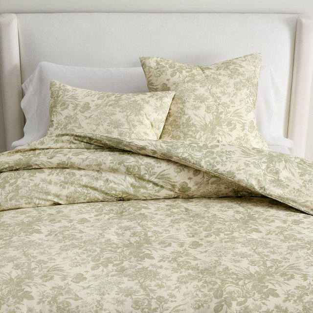 Sorrel Toile Comforter, Loden, Full/Queen