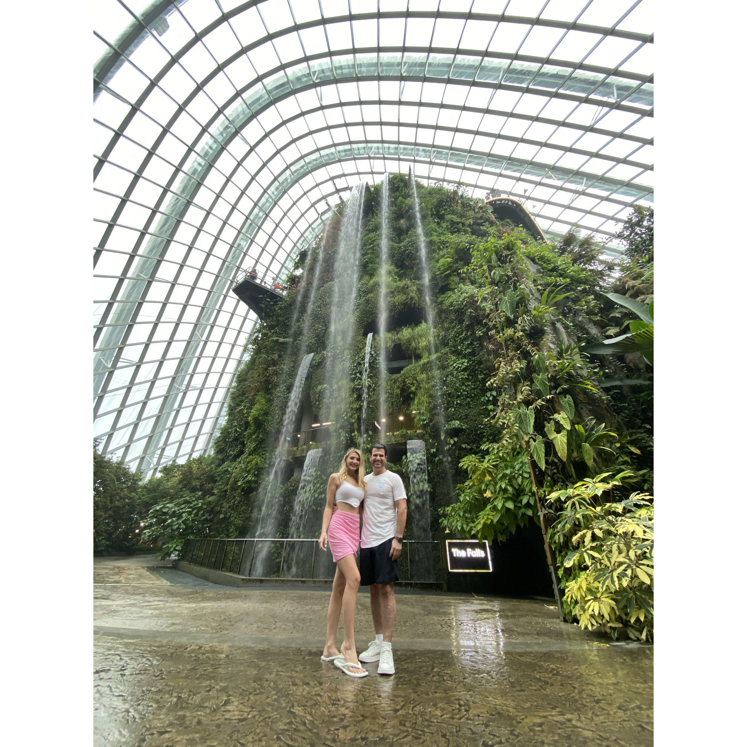 Stunning views of the enchanted forrest and flower dome in Singapore