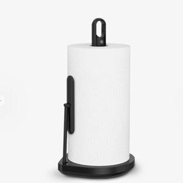 Paper Towel Holder with Spray - Brushed (Black)