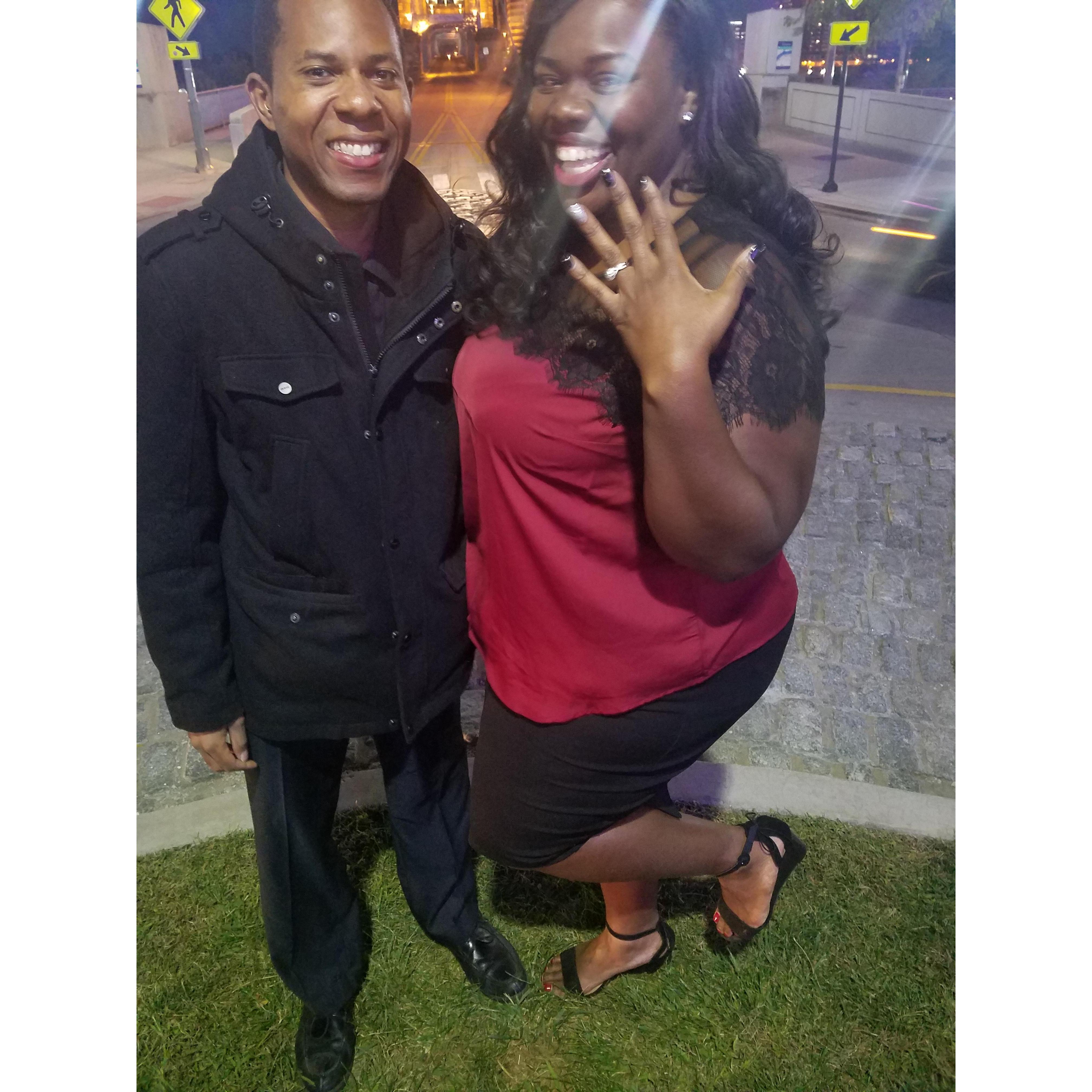 She said Yes!!!!