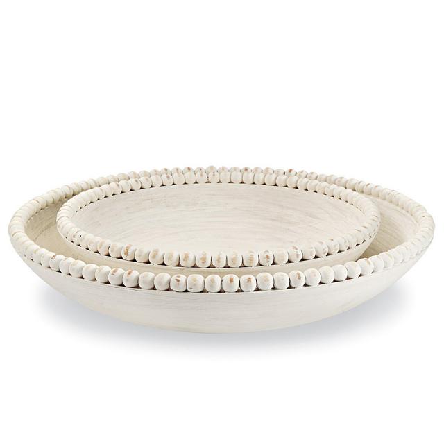 Mud Pie Nested Beaded Bowl Set