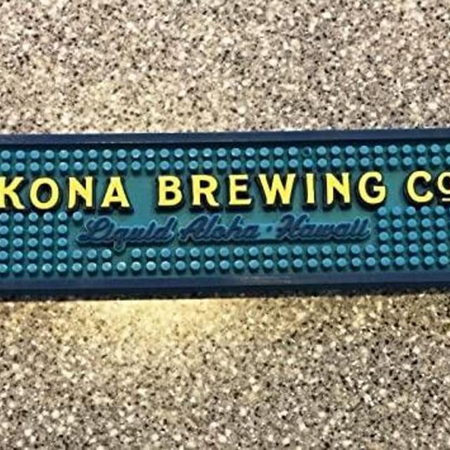Kona Brewign Co. Big Wave Professional Bar Mat Spill Mat Rail Drip Mat