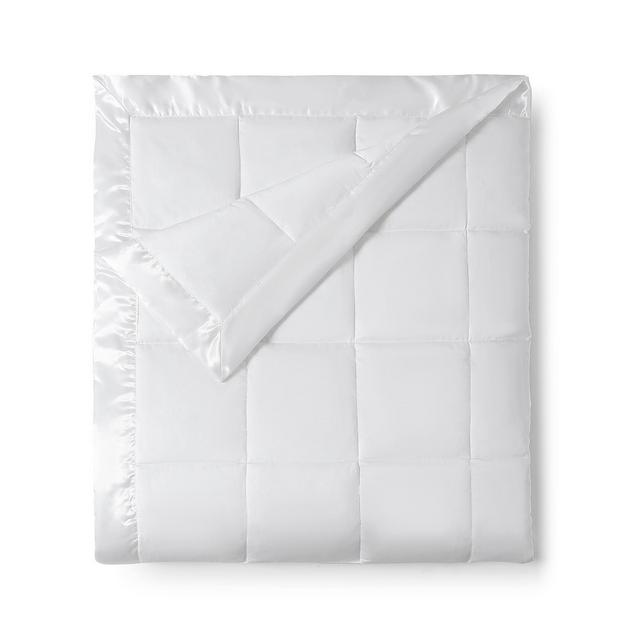 Royal Luxe Classic Microfiber Lightweight White Down Blanket, King