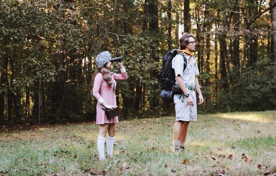 Our very first Halloween costume together, Sam and Suzie from Moonrise Kingdom in 2017.