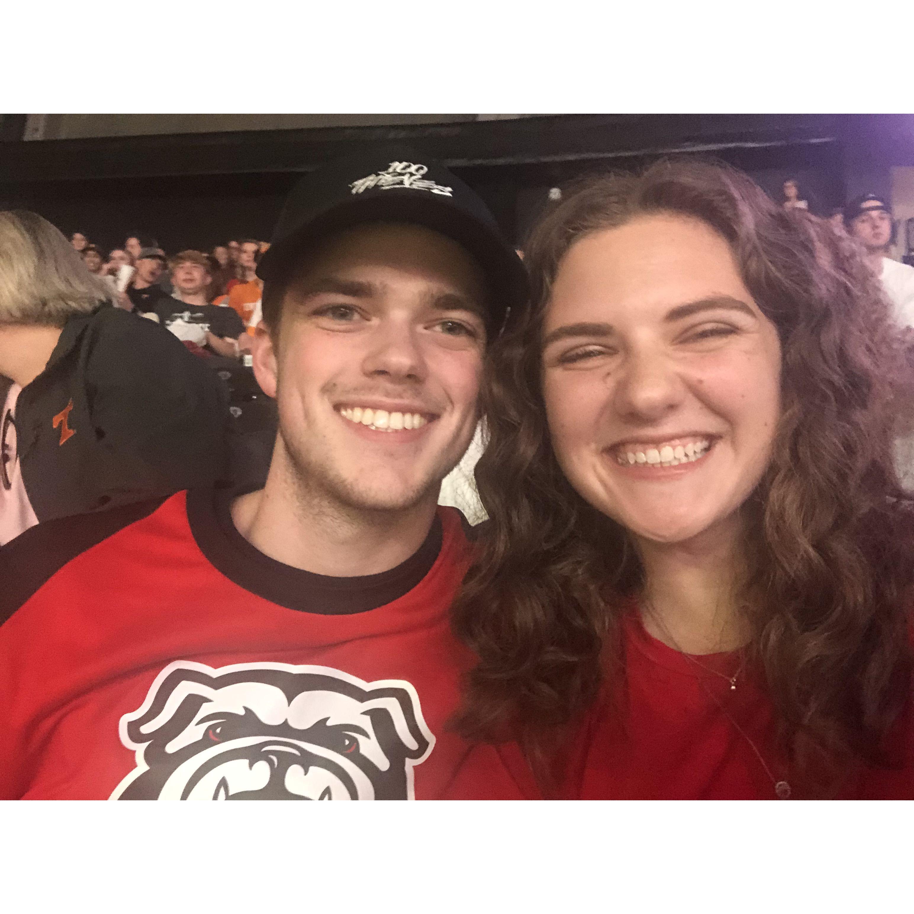 Our first photo of us!