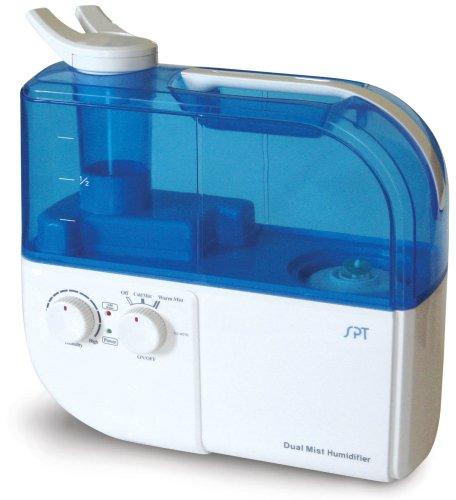SPT SU-4010 Ultrasonic Dual-Mist Warm/Cool Humidifier with Ion Exchange Filter - Blue