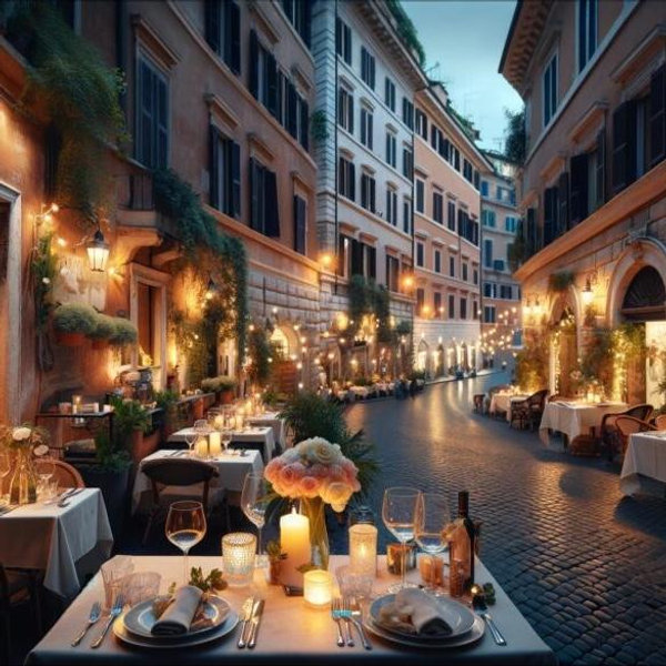 Romantic Dinner in Rome