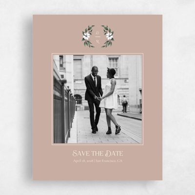 Latte, Brown Wedding Save the Date - Melcher Photo