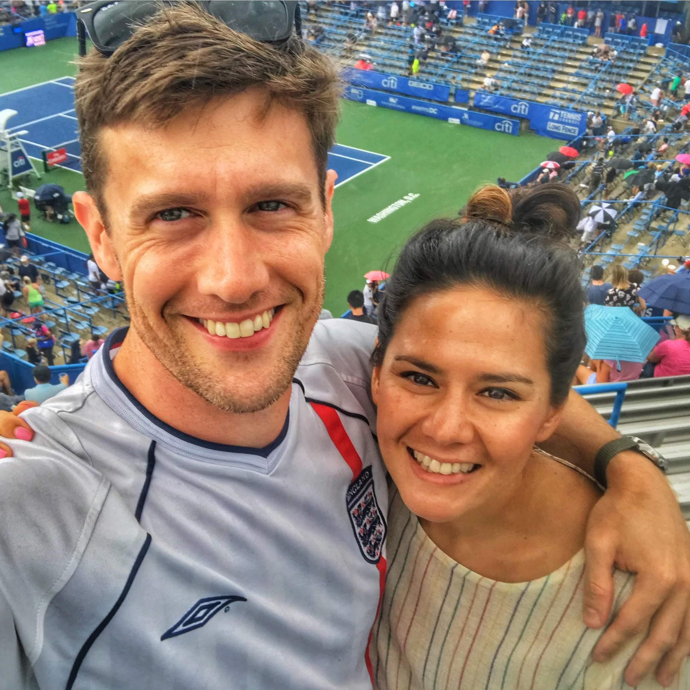 Catching some tennis at DC's Citi Open.