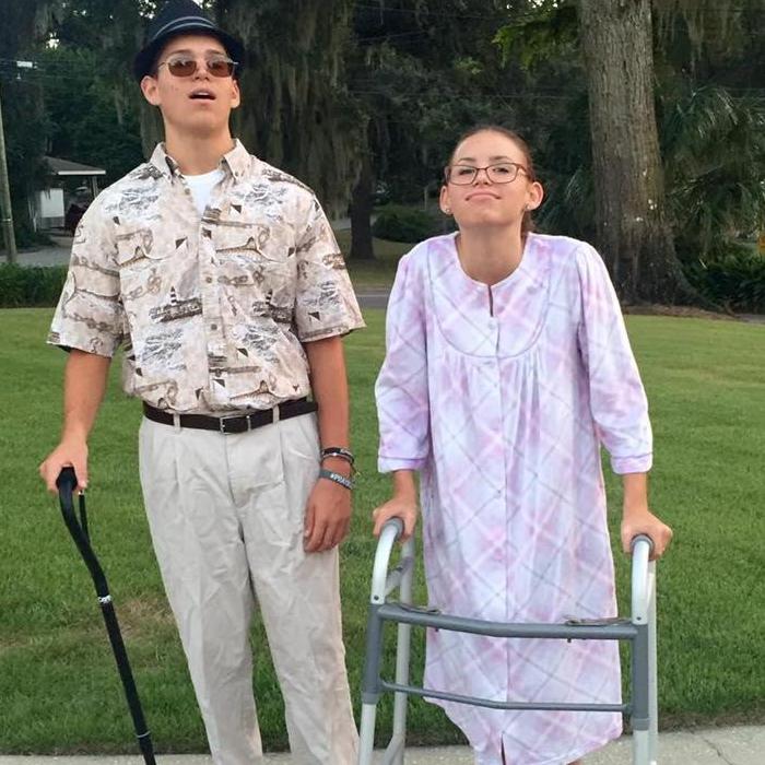 pep club theme: grannies, 2015