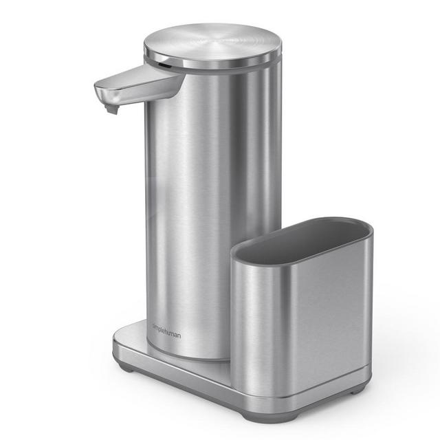 simplehuman™ 14-Oz. Liquid Sensor Pump with Sponge Caddy, Stainless-Steel