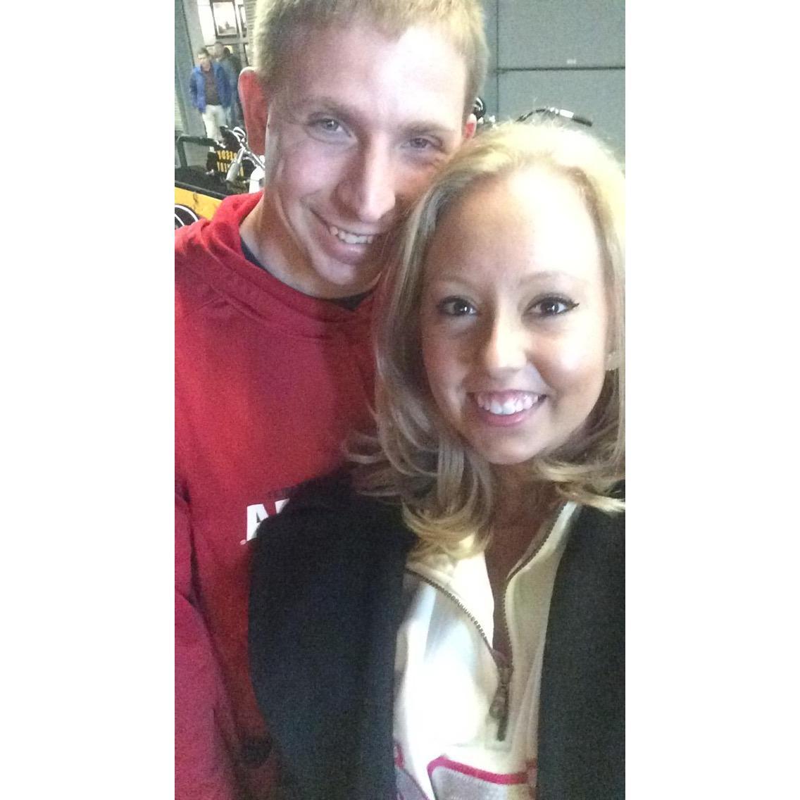 Dustin took Tasha on a trip to Milwaukee after she found out she would be moving there. Here we're at the Harley Davidson Museum!
