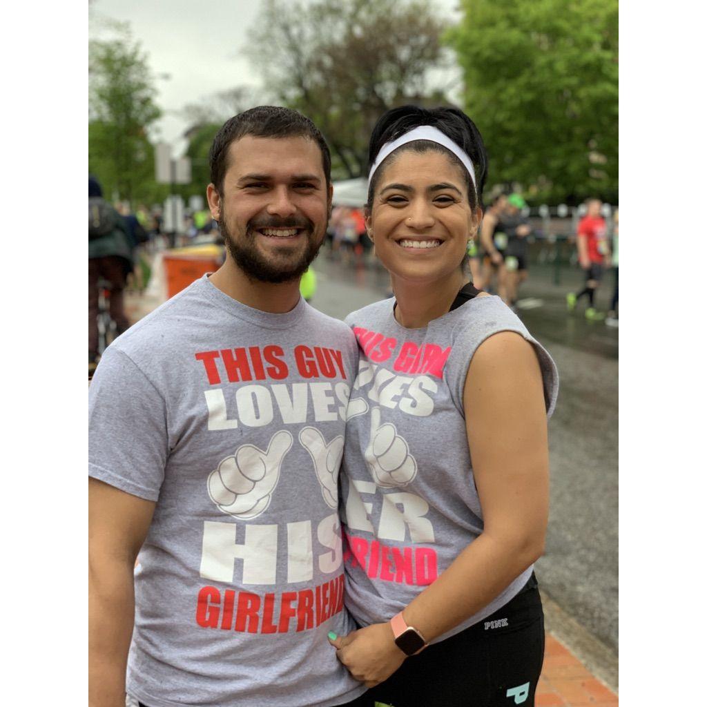 We ran the Ukrops 10k together in 2019