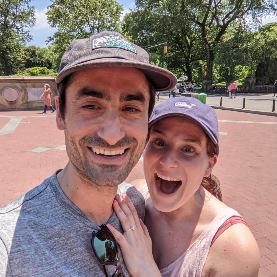 A few minutes after Afshin popped the question!