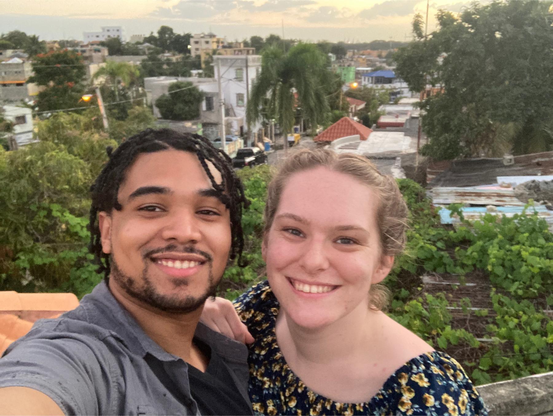 A photo from our trip to the Dominican Republic in February 2021. This was taken on the rooftop of Joel’s family home in Santo Domingo.