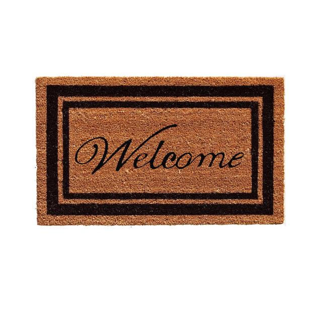 Border Welcome 18" x 30" Coir/Vinyl Doormat