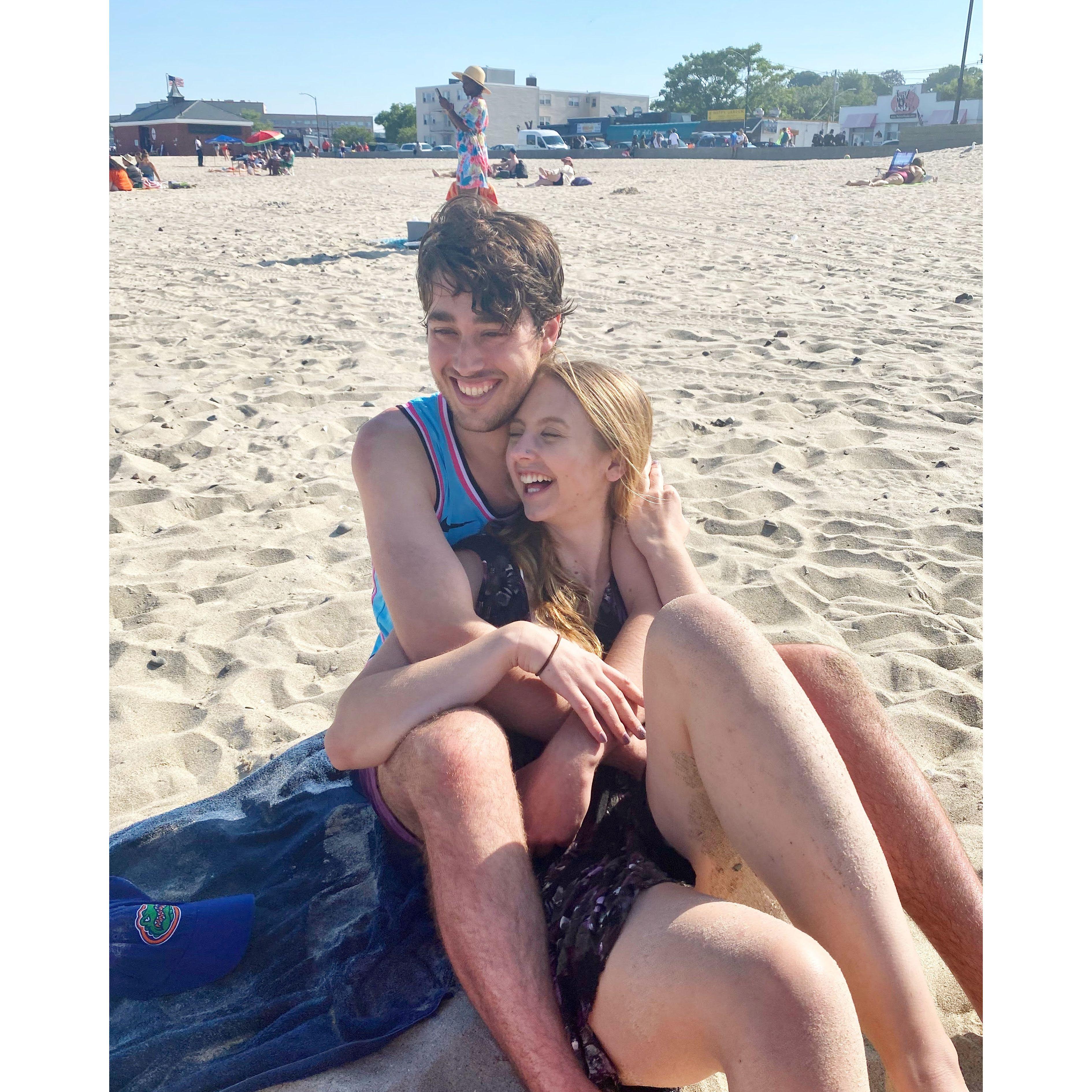 Our first fourth of July together - fun fact - Max lost his glasses in the Atlantic this day. RIP to those glasses :(