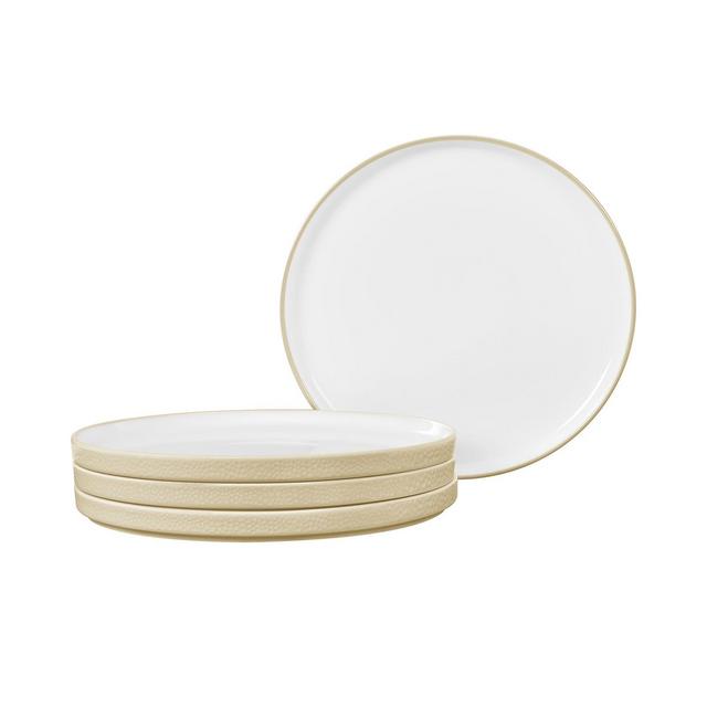 Noritake Colortex Stone Stax Ivory Small Plates, Set of 4
