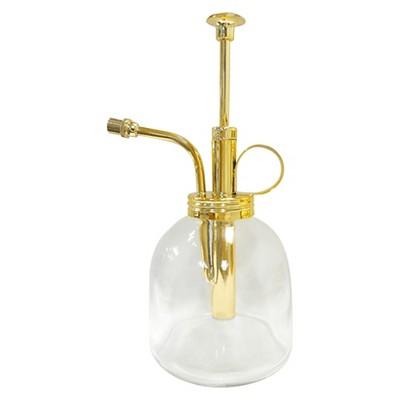 6.6" x 2.8" Plant Mister with Pump Clear/Gold - Smith & Hawken™