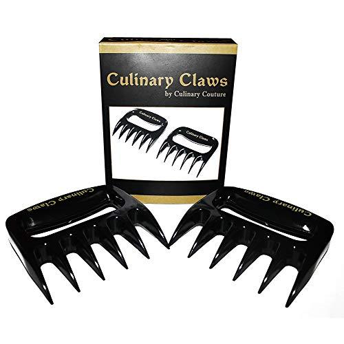 Meat Claws for Pulled Pork Shredding (2) | BBQ Grill Tools for Meat Handling | Heat Resistant Nylon Forks Perfect for Smoker Barbeque | Gift Box and Bonus Recipe Ebook!