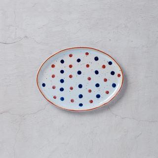 Vandvid Dot Design Oval Salad Plate