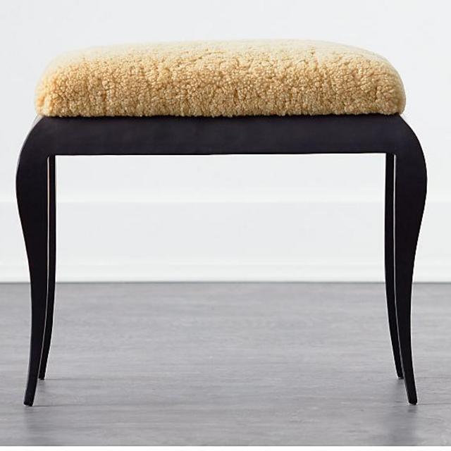 Adi Shearling Vanity Bench