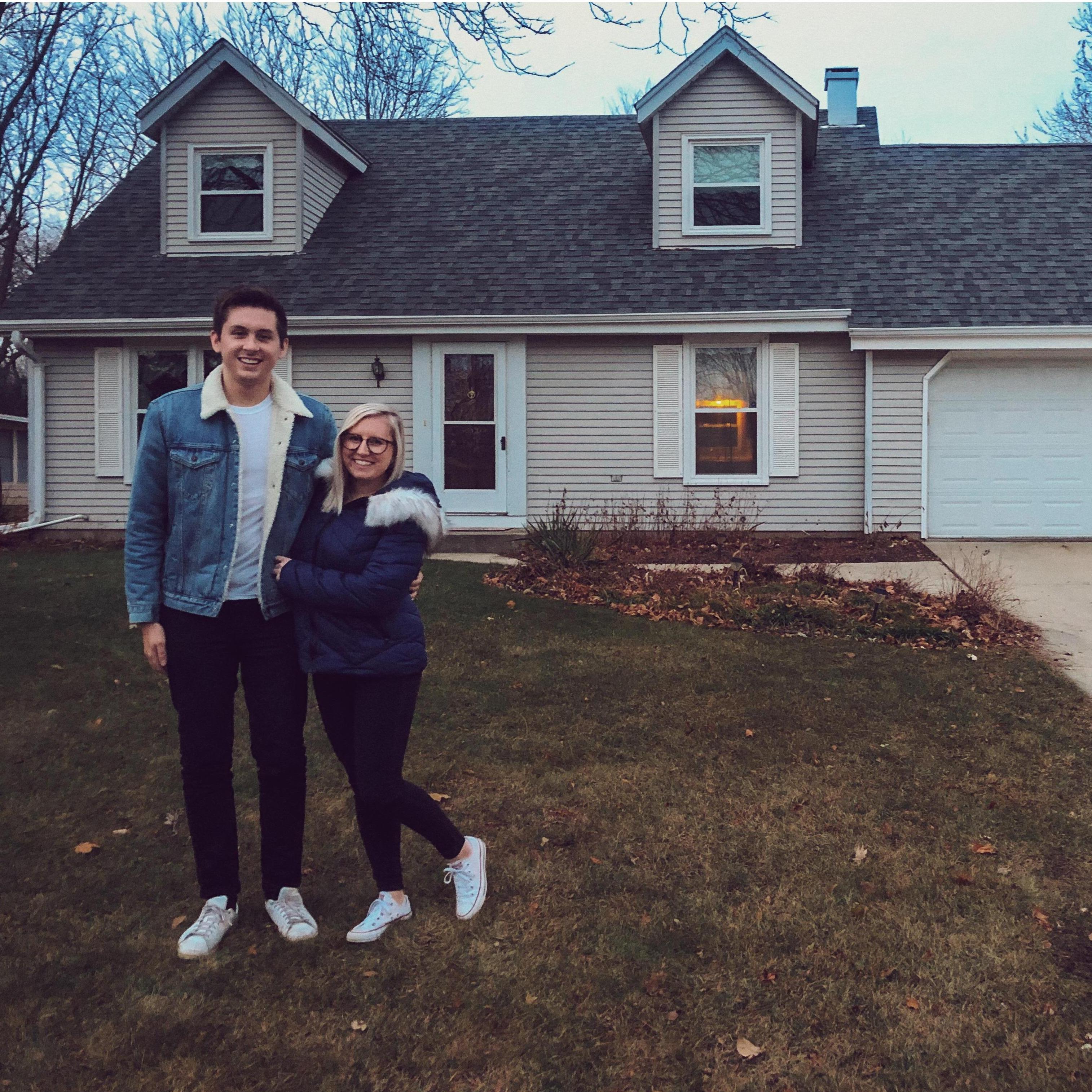 The day we closed on our home!